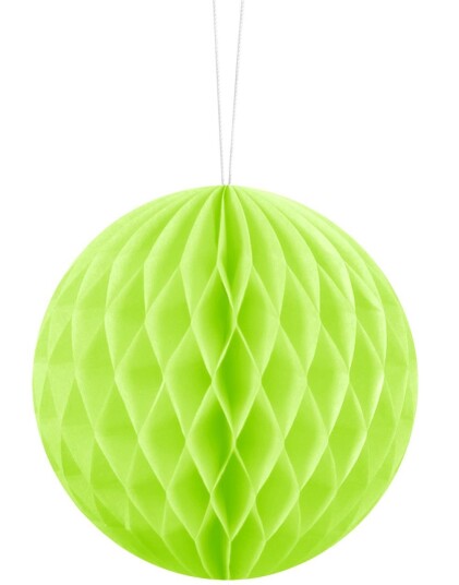 Limegrønn Honeycomb Ball 10 cm