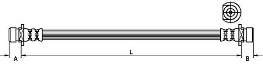 Bremseslange METZGER 4115161