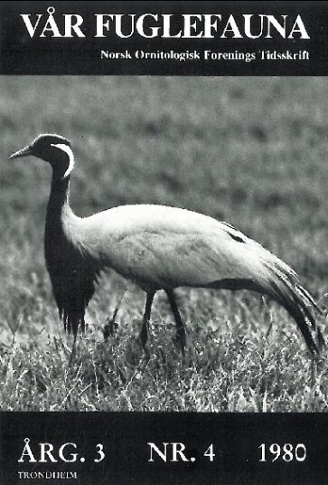 Norsk Ornitologisk Forening Vår Fuglefauna   1980 4 årgang 3