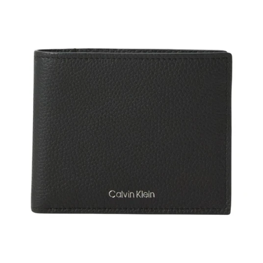 Calvin Klein Foil Emboss Billfold W/ Coin Black ONE SIZE