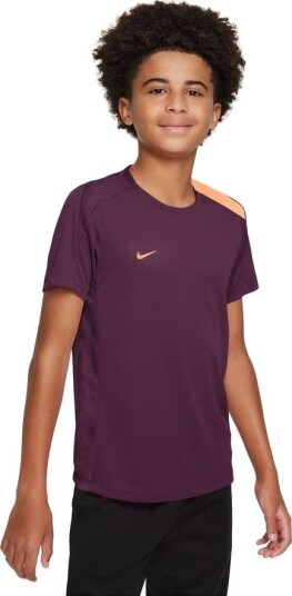 Nike Trenings T skjorte Dri fit Strike Bordeaux/oransje Barn størrelse XL: 158 170 cm