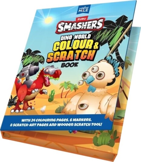 Smashers Dino World Colour and Scratch Book Smashers Dino World Colour and Scratch Book