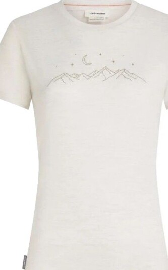 Icebreaker W Mer 150 Tech Lite Ss Tee Sparkling Sta ECRU HTHR S