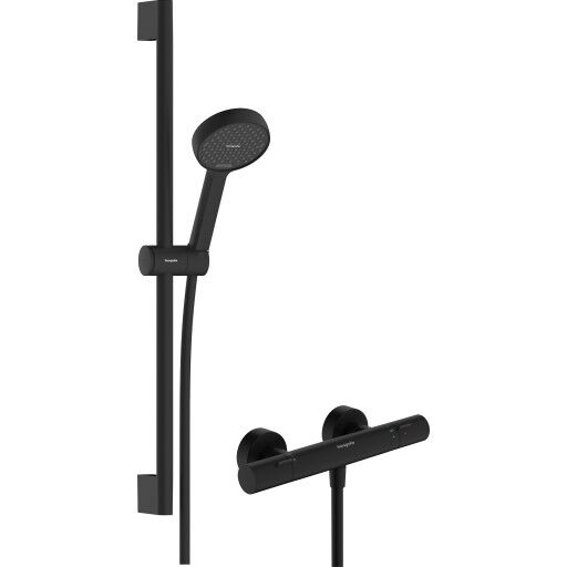 Hansgrohe Activera Select S dusjset, vannbesparende, matt sort