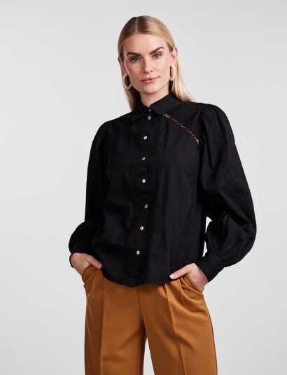 YAS Yaskenora Ls Shirt S. Noos - Black - XL
