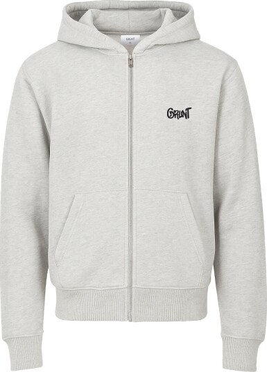 Grunt Hettegenser   Gresk   Light Grey Melange   Grunt   12 år 152   Hettegenser   Grå