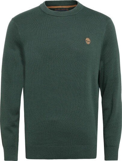 Timberland Cotton Crew Neck Sweater Green XL