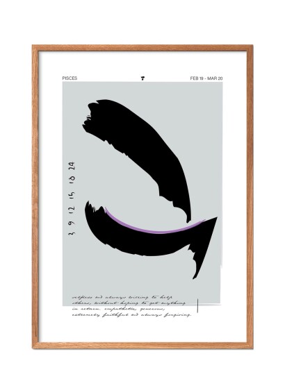 Poster & Frame Pisces - Multi/patterned - 42X29.7CM