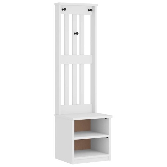  Halltre SANDENS hvit 45x40x159,5 cm heltre furu