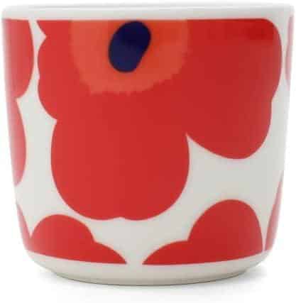 Marimekko kaffekopp 0,2L Unikko white red Marimekko kaffekopp 0,2L Unikko white red