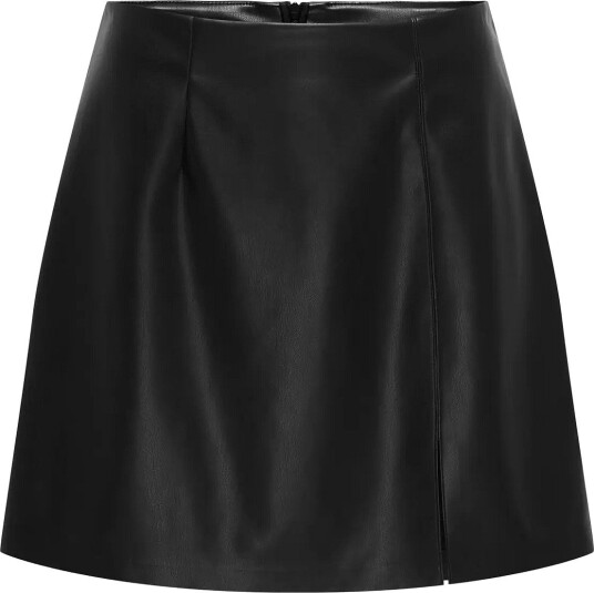 ONLY Onlelina Faux Leather Skirt Otw Black XS