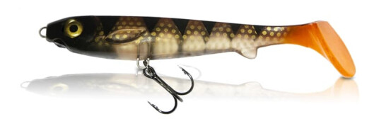 EJ Lures Flatnose Shad Jr Transparent Perch With Stinger 15cm 2-pakning EJ Lures Flatnose Shad Jr Transparent Perch With Stinger 15cm 2-pakning