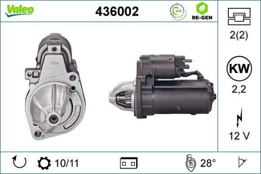 Starter VALEO 436002 Starter VALEO 436002