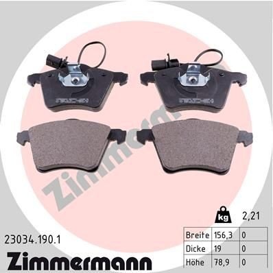 Bremseklosser ZIMMERMANN 23034.190.1