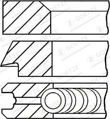 Stempelringsett GOETZE ENGINE 08-427700-00