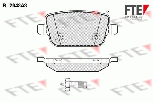 Bremseklosser FTE 9010634 Bremseklosser FTE 9010634