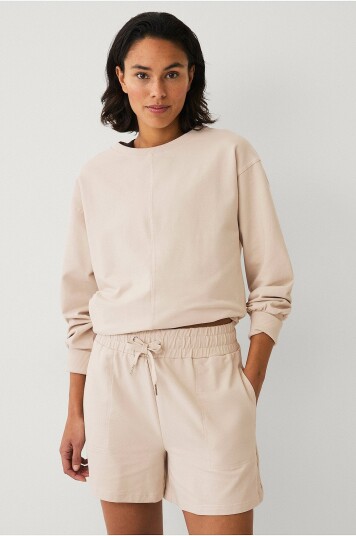 Ellos Studio Soft sweatshorts Beige