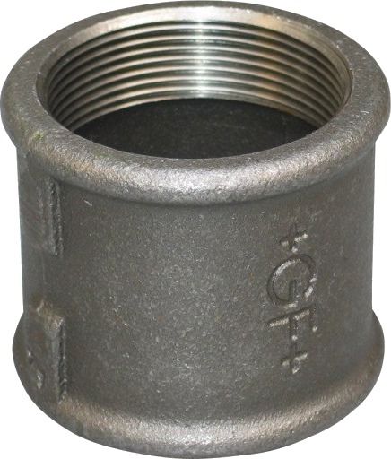 GF 3/8" Sort Muffe for Varmeinstallasjoner - Diverse Byggematerialer
