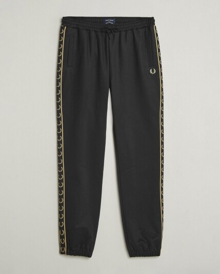 Fred Perry Taped Track Pants Black