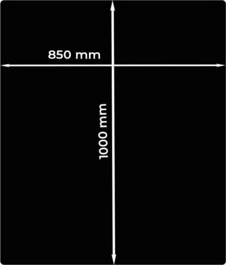 Aduro Avlang gulvplate i stål 100 53107 Aduro Avlang gulvplate i stål 100 53107