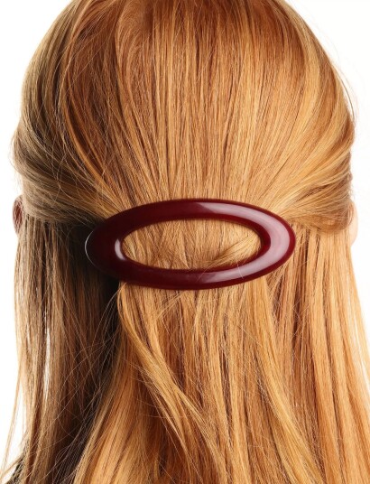 Timi of Sweden Frida  - Hair Clip - Burgundy - ONE SIZE