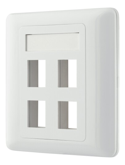 DELTACO blank cover for Keystone ts 5-pack white