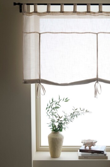 Ellos Home Roll up gardin Lara Beige