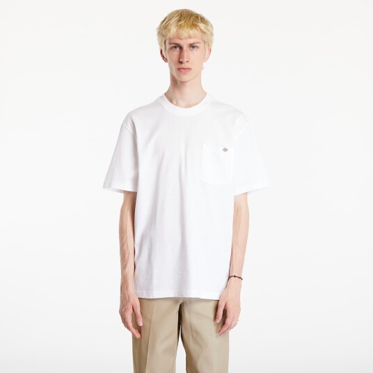 Dickies Men's Luray Short Sleeve Pocket Tee White S