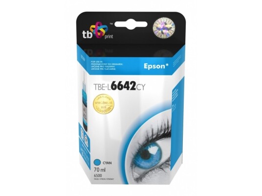 Tb Print Tbe-L6642cy Cyan 70 Ml 1 Stykker 6500 Sider