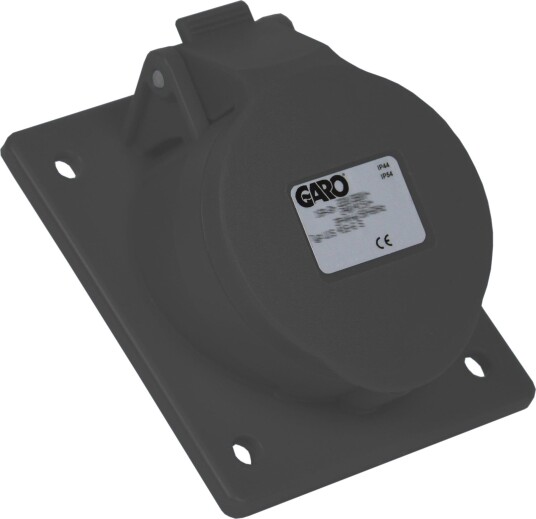 Garo Uis 216-7 S Paneluttak IP44, 3-Polet, 16 A, Skrå Svart, 7 H