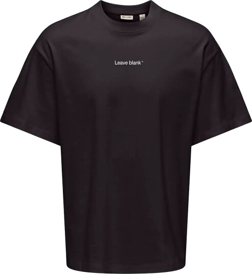 ONLY & SONS Onsfred Life Ovz Tee Lb Black S