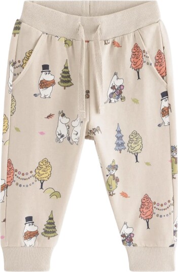 Lindex Moomin Joggers With Brushed Inside LIGHT BEIGE 74