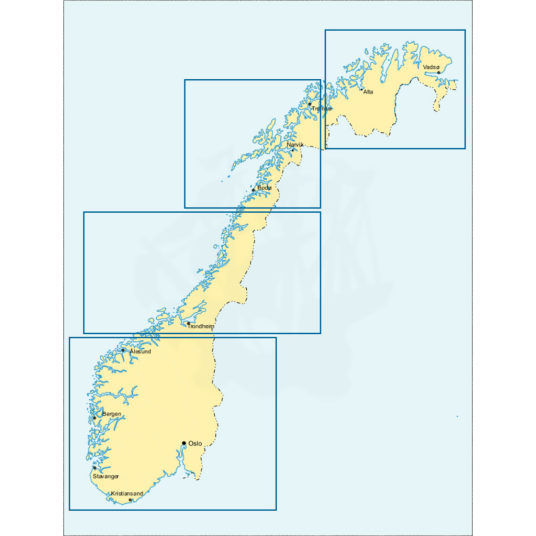 Sjøkart nr 19: Bømlahuk - Stolmen