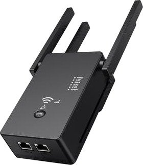Mtp Products U6 Dual-Band WiFi-forsterker / ruter 1200 Mbps med 4 antenner - Svart