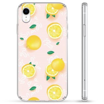 iPhone XR Hybrid-deksel Sitronmønster