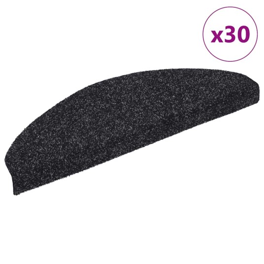  Selvklebende trappematter 30 stk svart 65x21x4 cm 8721288457769