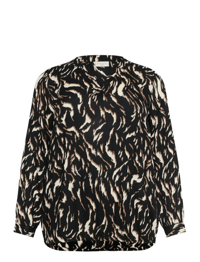 Kaffe Curve Kcdiana Blouse - Brown - 46 Kaffe Curve Kcdiana Blouse - Brown - 46