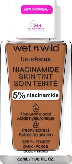 Wet n Wild Bare Focus Niacinamide Skin Tint - Deep Foundation Skjønnhet Makeup