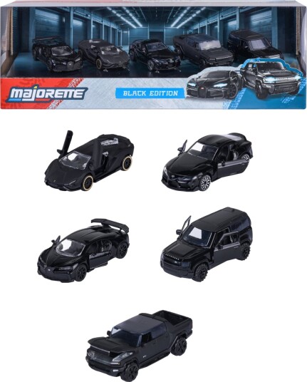 Majorette Biler 5-pack Black Utgave Majorette OneSize Bil Svart