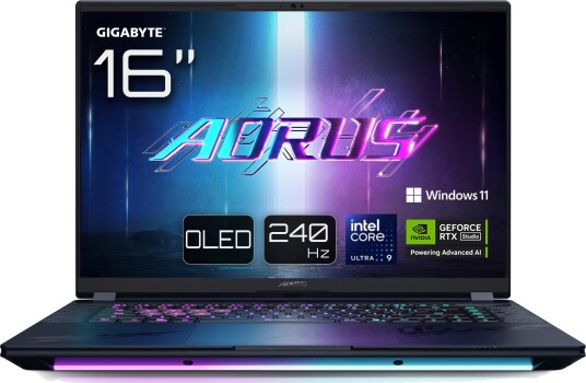 Gigabyte AORUS MASTER 16 BYHC5DEE65SP laptop Intel Core Ultra 9 275HX 40,6 cm (16) WQXGA 32 GB DDR5-SDRAM 2 TB SSD NVIDIA GeForce RTX 5080 Wi-Fi 7