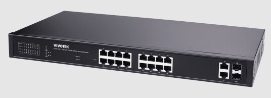Vivotek Aw-Gel-205A-260 Poe-Bryter, 16Xge Poe + 2Xge Utp + 2Xge Sfp Vivotek Aw-Gel-205A-260 Poe-Bryter, 16Xge Poe + 2Xge Utp + 2Xge Sfp