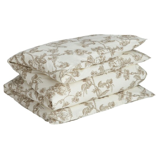 Gant Home Tree Print Double Dynetrekk 220x220 cm Taupe Beige