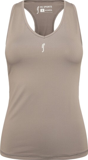 RS Sports Women"s Court V Neck Top (Brown/White,Xs,St) BROWN/WHITE XS