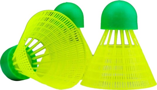 Rucanor Speed Shuttle Badmintonballer Sakte Nylon 3 Pk Grønn