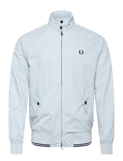 Fred Perry Crinkle Harrington Jkt Blue XL Fred Perry Crinkle Harrington Jkt Blue XL