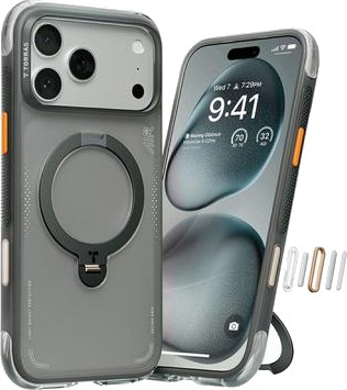 Torras iPhone 17 Pro Max Ostand Q3 Air MagSafe Deksel   Svart