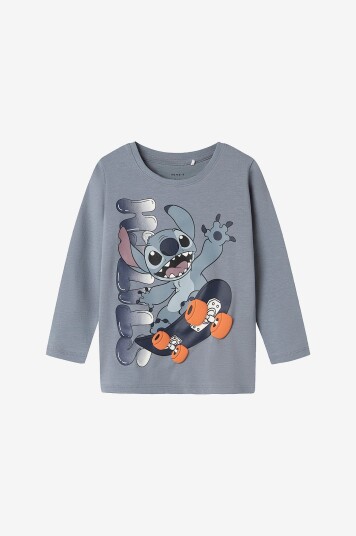Name It T skjorte NmmAdri Stitch LS Nreg Top Box Blå Name It T skjorte NmmAdri Stitch LS Nreg Top Box Blå