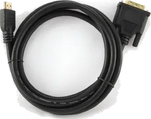 Cablexpert Cc Hdmi Dvi 0.5M Adapterkabel Dvi D Hann Til Hdmi Hann 50 Cm Skjermet Svart