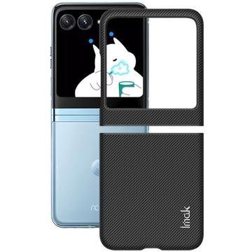Motorola Razr 40 Ultra Imak Ruiyi Hybrid-deksel Karbonfiber Svart
