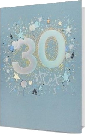 Kort B6 Bursdag 30